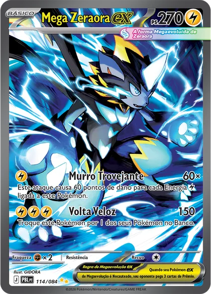 Carta Mega Zeraora ex