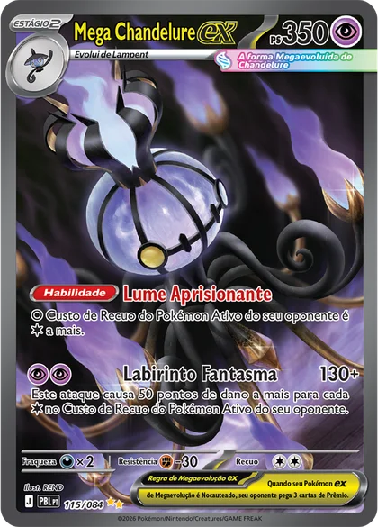 Carta Mega Chandelure ex
