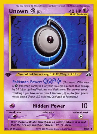 Carta Unown [D]