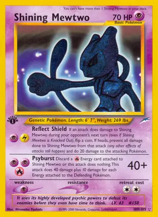 Carta Shining Mewtwo