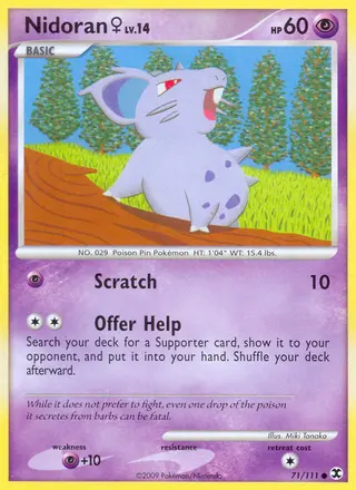 Carta Nidoran♀
