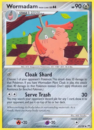 Carta Wormadam Trash Cloak