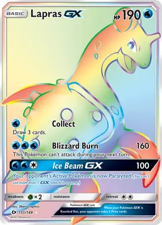 Carta Lapras GX