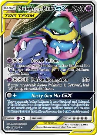Carta Muk e Muk de Alola GX