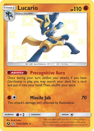 Carta Lucario