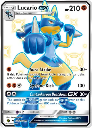 Carta Lucario-GX