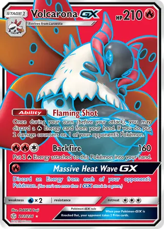 Carta Volcarona GX