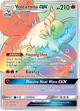 Carta Volcarona GX