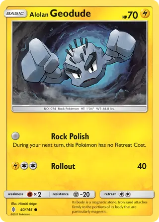 Carta Geodude de Alola