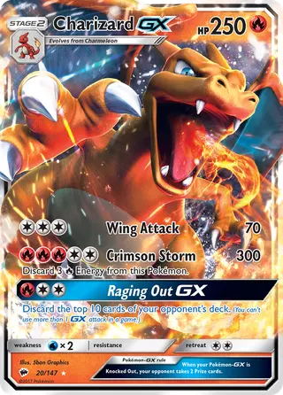 Carta Charizard GX