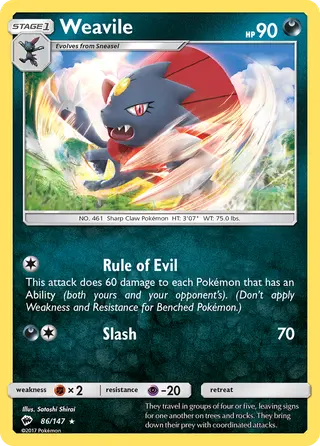 Carta Weavile