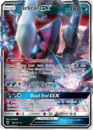 Carta Darkrai GX