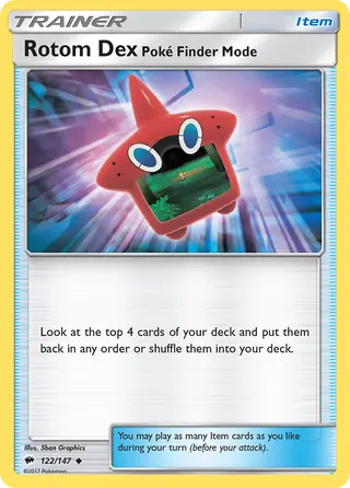 Carta Pokédex Rotom - Modo Pokévisor