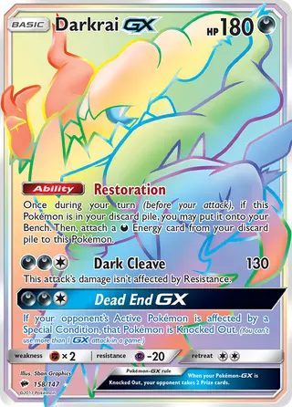 Carta Darkrai GX