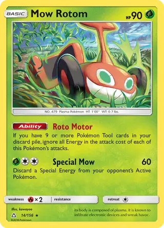 Carta Rotom Corte