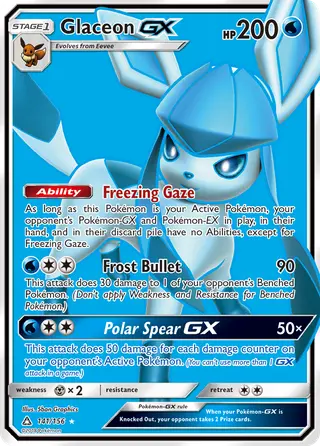 Carta Glaceon GX