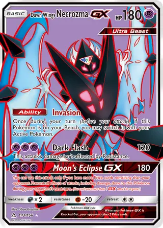 Carta Necrozma Asas Alvorada GX