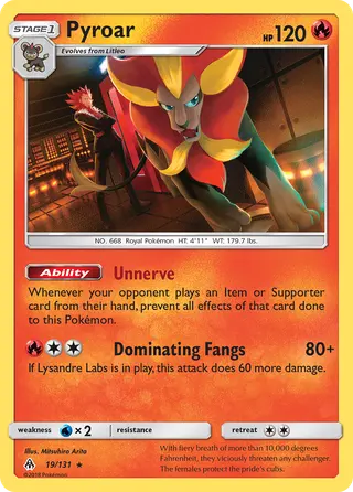 Carta Pyroar