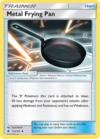 Carta Frigideira de Metal