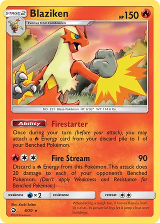 Carta Blaziken