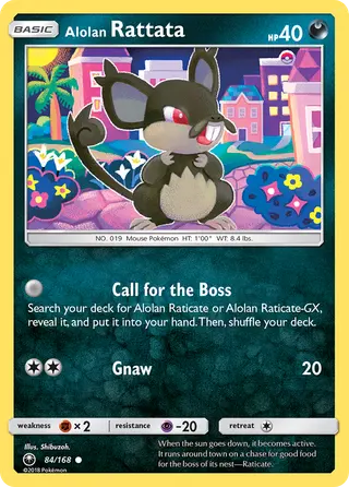 Carta Rattata de Alola