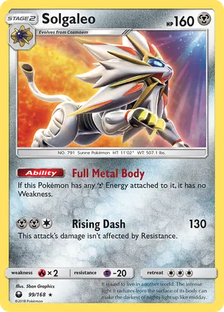 Carta Solgaleo