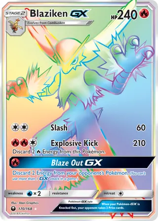 Carta Blaziken GX