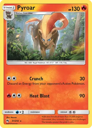 Carta Pyroar