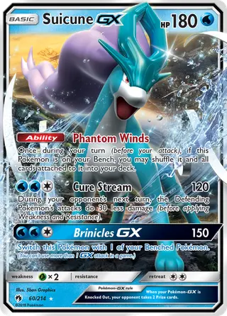 Carta Suicune GX