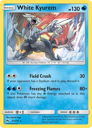 Carta Kyurem Branco