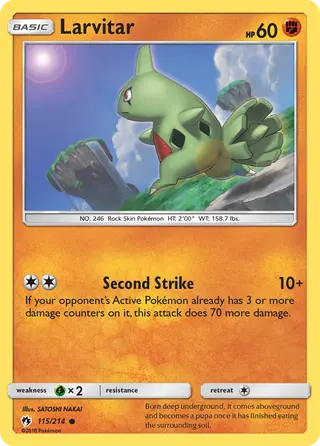 Carta Larvitar