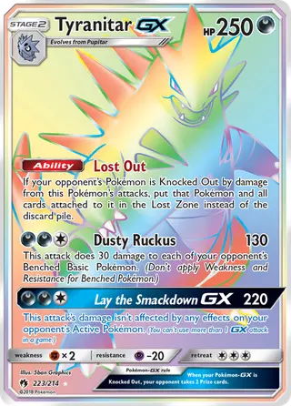 Carta Tyranitar GX