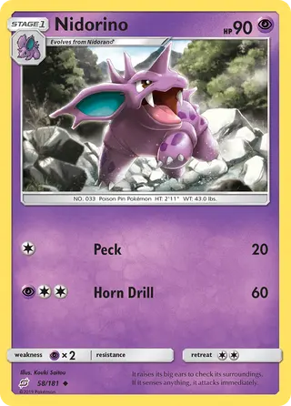 Carta Nidorino