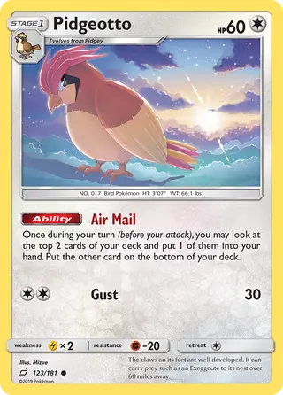 Carta Pidgeotto