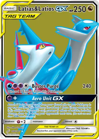 Carta Latias e Latios GX