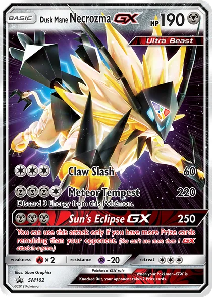 Carta Dusk Mane Necrozma GX