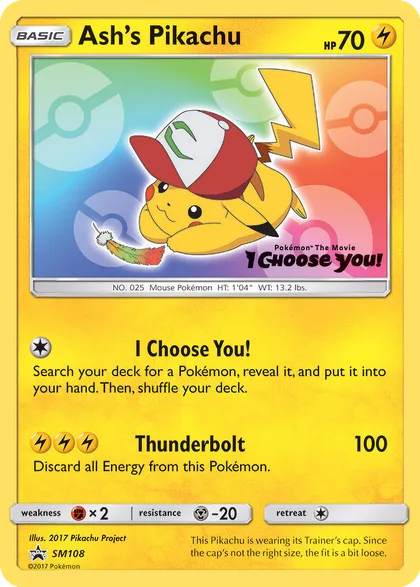 Carta Ash's Pikachu