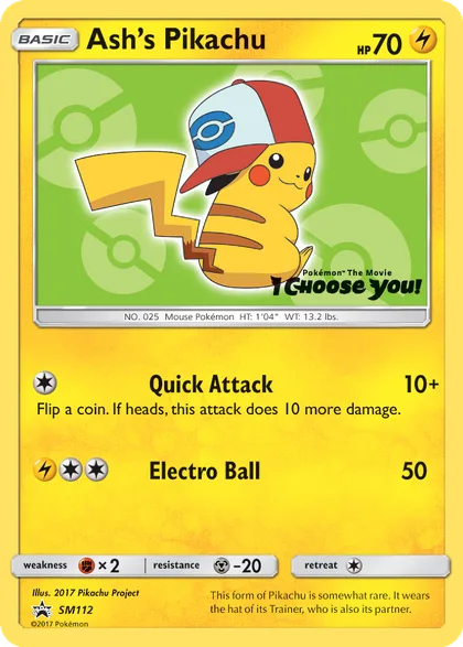 Carta Ash's Pikachu