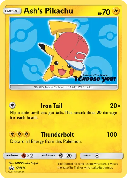 Carta Ash's Pikachu