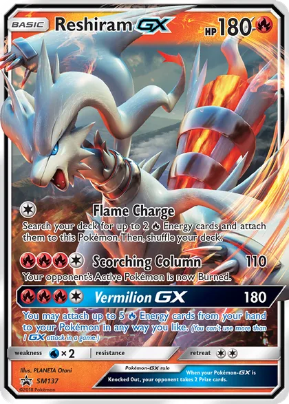 Carta Reshiram GX