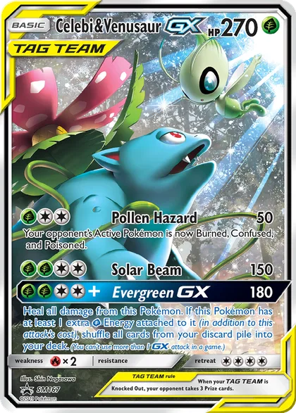 Carta Celebi & Venusaur GX