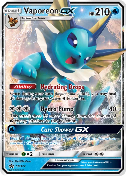 Carta Vaporeon GX