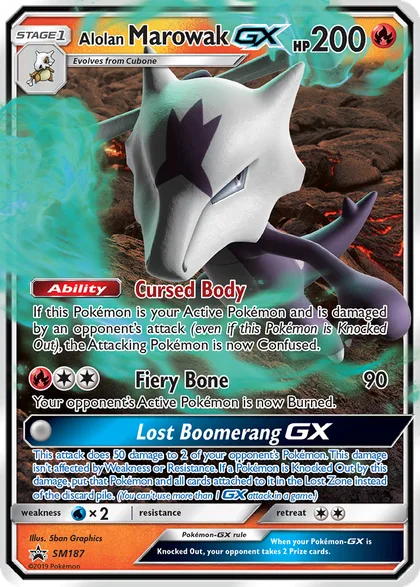 Carta Alolan Marowak GX
