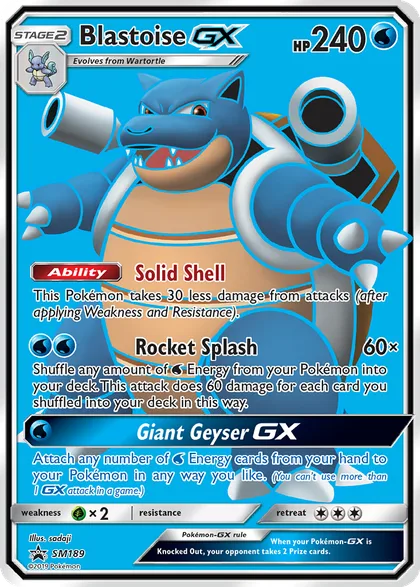 Carta Blastoise GX