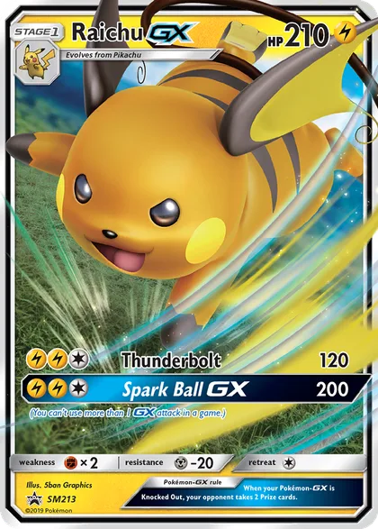 Carta Raichu GX