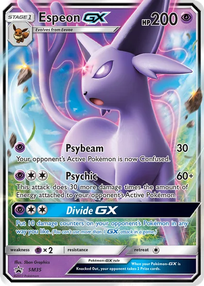 Carta Espeon GX
