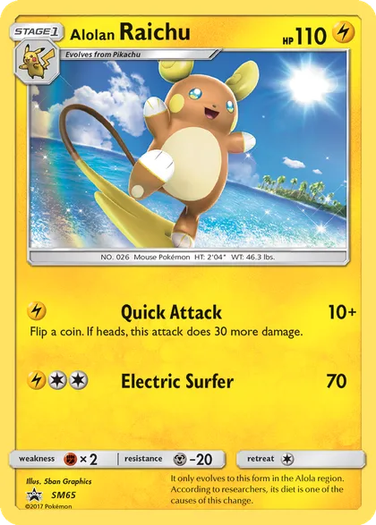 Carta Alolan Raichu