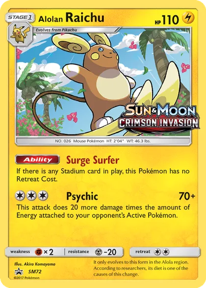 Carta Alolan Raichu