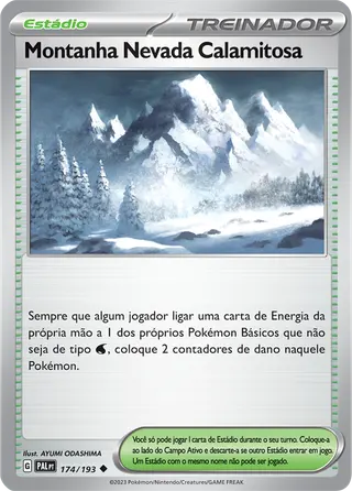 Carta Montanha Nevada Calamitosa