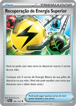 Carta Recuperação de Energia Superior